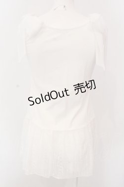 画像4: axes femme / 肩リボンロングインナー F シロ O-25-02-28-060-AX-TO-OW-OS