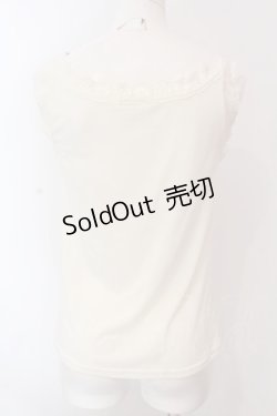 画像3: axes femme / ビジュー×レース使いタンク F シロ O-25-02-28-062-AX-TO-OW-OS