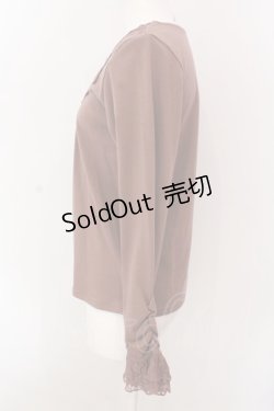 画像3: axes femme / サテンローズデザインプルオーバー F モカ O-25-02-28-072-AX-TO-OW-OS