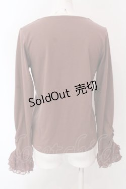 画像4: axes femme / サテンローズデザインプルオーバー F モカ O-25-02-28-072-AX-TO-OW-OS