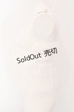 画像3: axes femme / フリルチュールビスチェ F シロ O-25-02-28-075-AX-TO-OW-OS