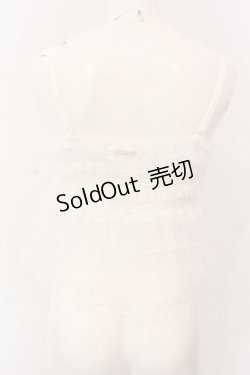画像4: axes femme / フリルチュールビスチェ F シロ O-25-02-28-075-AX-TO-OW-OS