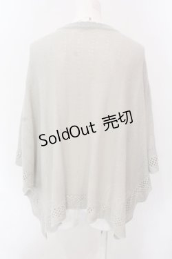 画像4: axes femme / レース×ローズ刺繍ポンチョ F グリーン O-25-02-28-076-AX-TO-OW-OS