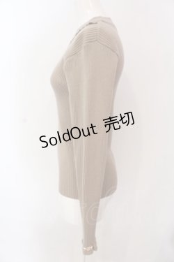 画像3: axes femme / バラボトルネックリブニットプルオーバー M モカ O-25-02-28-077-AX-TO-OW-OS