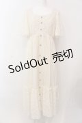 axes femme / レース×シフォンドレス風ワンピース F キナリ O-25-02-28-078-AX-OP-OW-OS
