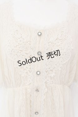画像2: axes femme / レース×シフォンドレス風ワンピース F キナリ O-25-02-28-078-AX-OP-OW-OS
