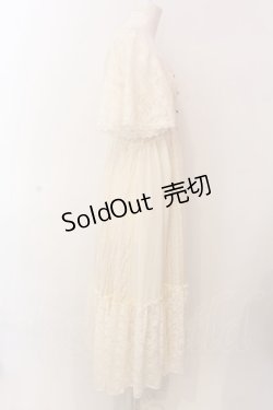 画像3: axes femme / レース×シフォンドレス風ワンピース F キナリ O-25-02-28-078-AX-OP-OW-OS