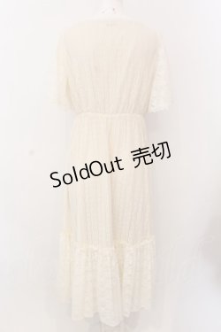 画像4: axes femme / レース×シフォンドレス風ワンピース F キナリ O-25-02-28-078-AX-OP-OW-OS