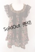 axes femme / 起毛ローズ柄チュニック M ブラウン O-25-02-28-082-AX-TO-OW-OS