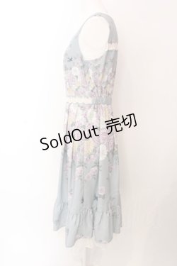 画像3: axes femme / 蔓薔薇柄ノースリワンピース F グリーン O-25-02-28-085-AX-OP-OW-OS