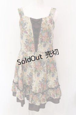 画像1: axes femme / ゴブランジャンパースカート M キナリ×ブラウン O-25-02-28-087-AX-JA-OW-OS
