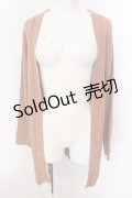 axes femme / テレコトッパーカーディガン M オレンジ O-25-02-28-011-AX-TO-IG-OS