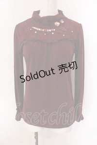 axes femme / 蝶レースガーデンタートル M ワイン O-25-02-28-013-AX-TO-IG-OS