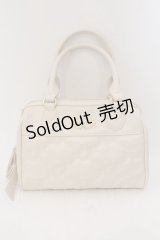 axes femme / モチーフキルティングボストン  キナリ O-25-02-28-102-AX-BG-OW-OS