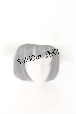画像2: axes femme / 巻き薔薇レース雑材カンカン帽 57ｃｎ キナリ O-25-02-28-108-AX-AC-OW-OS