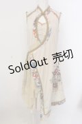 Ozz oneste / チャイナカシュクールワンピース  クリーム O-25-02-28-018-OO-OP-IG-OS