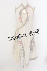 Ozz oneste / チャイナカシュクールワンピース  クリーム O-25-02-28-018-OO-OP-IG-OS