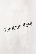 axes femme kawaii / コットンドロワーズ M シロ O-25-02-28-026-AX-PA-IG-OS