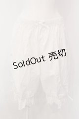 axes femme kawaii / コットンドロワーズ M シロ O-25-02-28-026-AX-PA-IG-OS