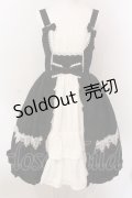 axes femme kawaii / メアリージャンパースカート M クロ×シロ O-25-02-28-030-AX-OP-IG-OS