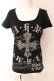 画像1: LAZY DAISY / スパイダーカットプリントTシャツ  ブラック O-25-03-06-031-PU-TS-IG-OS (1)