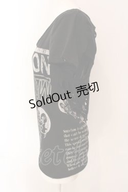 画像2: LAZY DAISY / スパイダーカットプリントロングTシャツ  ブラック O-25-03-06-032-PU-TS-IG-OS