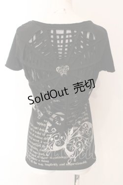 画像3: LAZY DAISY / スパイダーカットプリントロングTシャツ  ブラック O-25-03-06-032-PU-TS-IG-OS