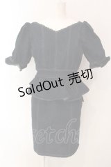 EATME / ペプラムデニムワンピース  インディゴ O-25-03-06-039-LO-OP-IG-OS