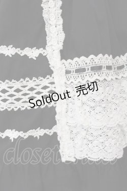 画像3: BABY,THE STARS SHINE BRIGHT / レースフリルジャンパースカート  クロ×シロ O-25-03-06-005-BA-OP-OW-OS