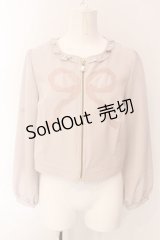 LODISPOTTO / グログランリボンブルゾン  ピンク O-25-03-06-046-LO-JA-IG-OS