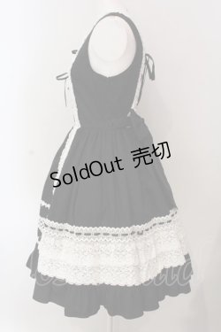 画像4: BABY,THE STARS SHINE BRIGHT / レースフリルジャンパースカート  クロ×シロ O-25-03-06-005-BA-OP-OW-OS