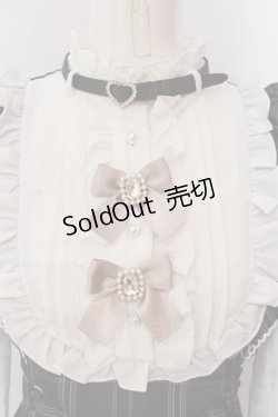 画像2: NOEMIE / さきまるちゃんコラボ!ハートチョーカーシアーチェックWスピンドルセットアップ  クロ×シロ O-25-03-06-001-LO-OP-IG-OS