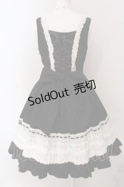 画像5: BABY,THE STARS SHINE BRIGHT / レースフリルジャンパースカート  クロ×シロ O-25-03-06-005-BA-OP-OW-OS