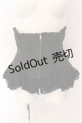 Sheglit / "quartet"コルセット M ブラック×ブルー O-25-03-06-052-EL-JA-OW-OS