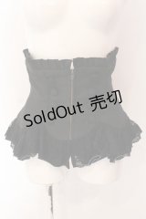 Sheglit / "quartet"コルセット M ブラック×ブルー O-25-03-06-052-EL-JA-OW-OS