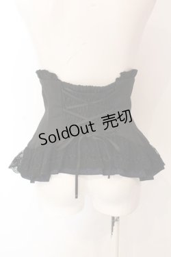 画像4: Sheglit / "quartet"コルセット M ブラック×ブルー O-25-03-06-052-EL-JA-OW-OS