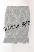 abilletage / ダブルレースマーメイドスカート  ブラック O-25-03-06-059-GO-SK-IG-OS