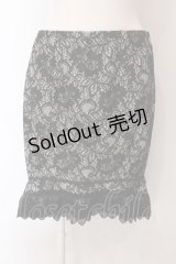 abilletage / ダブルレースマーメイドスカート  ブラック O-25-03-06-059-GO-SK-IG-OS