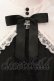 画像2: axes femme POETIQUE / クロス刺繍シスターブラウス M クロ×シロ O-25-03-06-062-AX-BL-IG-OS (2)