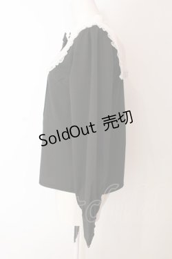 画像4: axes femme POETIQUE / クロス刺繍シスターブラウス M クロ×シロ O-25-03-06-062-AX-BL-IG-OS