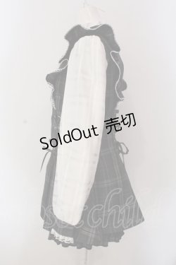 画像3: NOEMIE / さきまるちゃんコラボ!ハートチョーカーシアーチェックWスピンドルセットアップ  クロ×シロ O-25-03-06-001-LO-OP-IG-OS