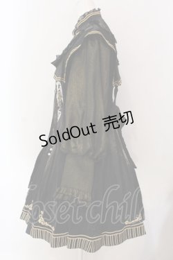 画像5: Lolita原創工作室(海外ロリィタ) / チャイナボタンAラインワピース L ブラック×ゴールド O-25-03-06-008-LO-OP-IG-ZS