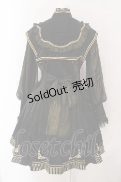画像6: Lolita原創工作室(海外ロリィタ) / チャイナボタンAラインワピース L ブラック×ゴールド O-25-03-06-008-LO-OP-IG-ZS
