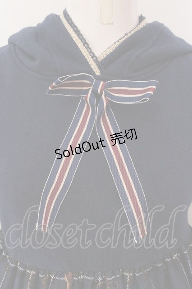 画像2: Angelic Pretty / British Bearカットワンピース  ネイビー O-25-03-06-011-AP-OP-IG-OS (2)