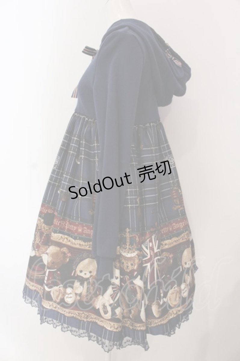 画像4: Angelic Pretty / British Bearカットワンピース  ネイビー O-25-03-06-011-AP-OP-IG-OS (4)