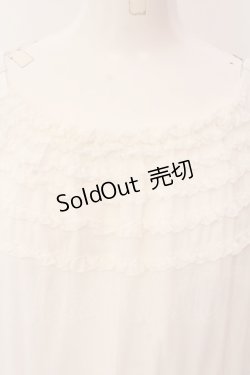 画像2: PINK HOUSE / ローンフリルキャミワンピース  シロ O-25-03-06-012-LO-OP-IG-OS