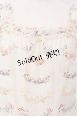 画像2: PINK HOUSE / le langage des fleurs ptミディワンピース  シロ×ラベンダー O-25-03-06-013-LO-OP-IG-OS