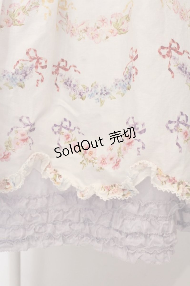 画像3: PINK HOUSE / le langage des fleurs ptミディワンピース  シロ×ラベンダー O-25-03-06-013-LO-OP-IG-OS (3)
