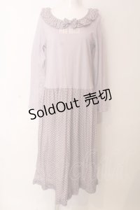 PINK HOUSE / 水玉プリント使いスムースワンピース  ラベンダー O-25-03-06-015-LO-OP-IG-OS