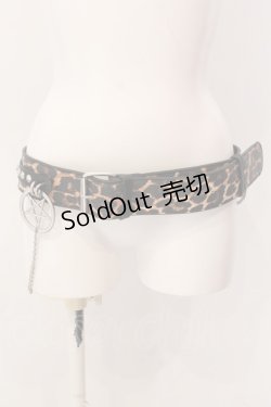画像1: KILL STAR / 五芒星ベルト  ブラウン×ブラック O-25-03-08-001-SL-ZA-OW-OS